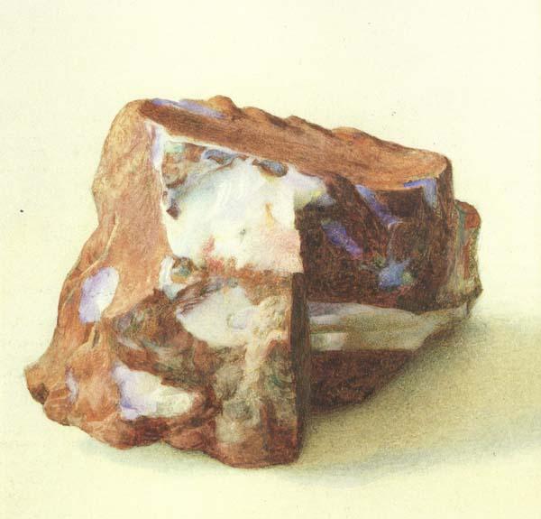 Alexander macdonald A Study of Opal in Ferrugineous jasper from New Guinea (mk46) France oil painting art